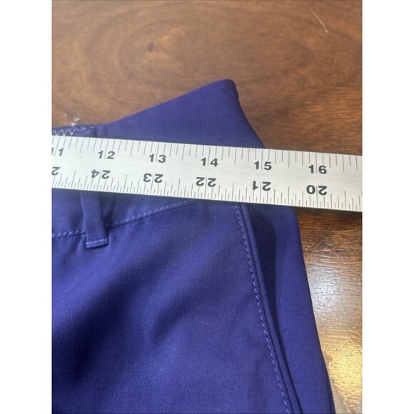 Annika Cutter & Buck Shorts Women 6 Purple Bermuda Golf Activewear Flat Front - Picture 7 of 9